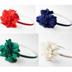 Diadema bebe flor varios colores