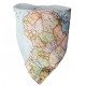 Bandana bebe mapa mundi