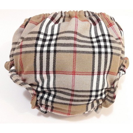 Cubrepañal escocés marron