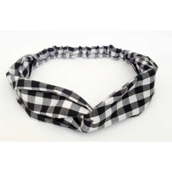 Turbante mama vichy negro