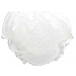 cubre pañal braguita en blanco