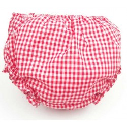 cubre pañal braguita vichy rojo