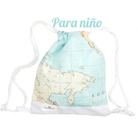 Bolsa Merienda Bebe Mapamundi