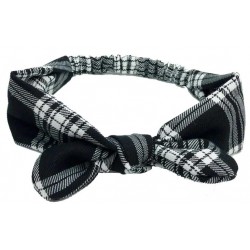 turbante para bebé escoces negro