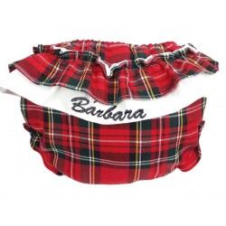 cubre pañal online escoces rojo