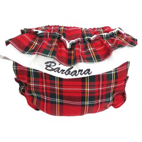 cubre pañal online escoces rojo