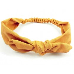 turbante para bebé mostaza