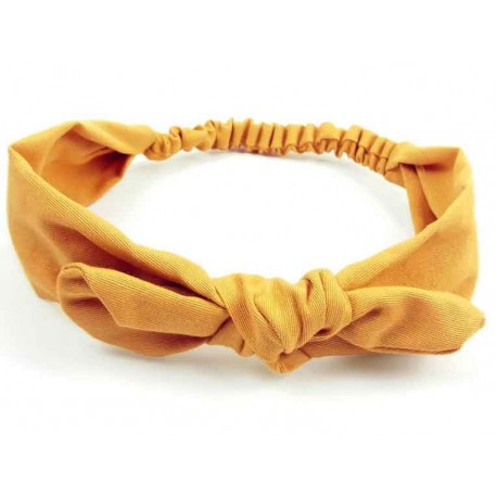 turbante para bebé mostaza