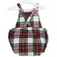 Peto Ranita para bebé escoces rojo blanco