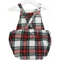 Peto Ranita para bebé escoces rojo blanco