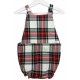 Peto Ranita para bebé escoces rojo blanco
