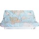 Funda cambiador bebe 80x50 mapamundi