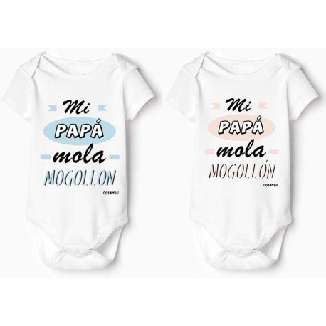 body bebé personalizado mi papá mola mogollón
