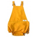 Pelele ranita para bebé en color mostaza