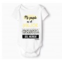 bodys bebé Mi papá es el mejor ciclista