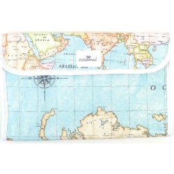 Portadocumentos bebé mapamundi