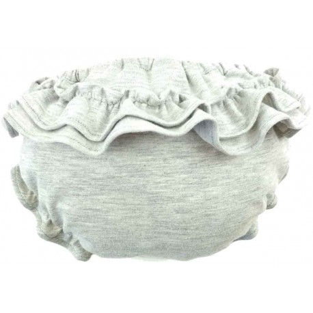 Culotte braguita con volante gris