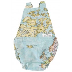 Peto bebé espalda abierta Mapamundi