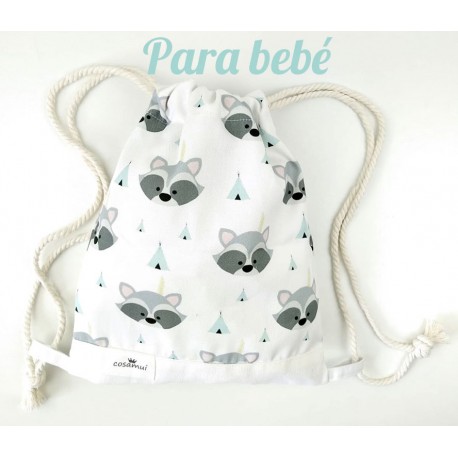 Bolsa Merienda mapaches