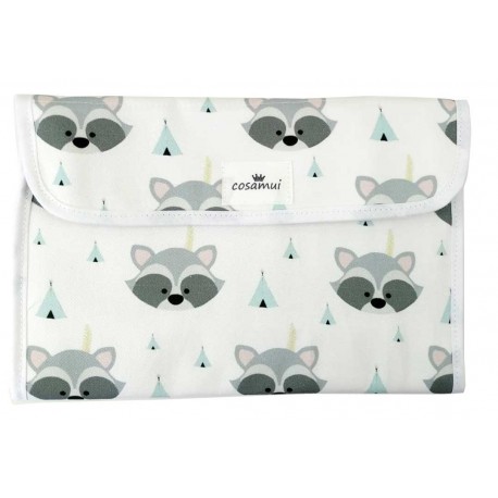 Portadocumentos bebé mapaches