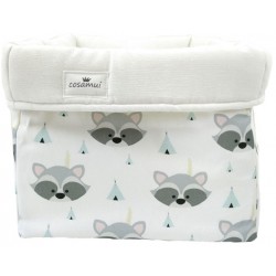 cesto de almacenaje mapache tipi