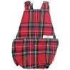 Peto bebé espalda abierta escocés rojo
