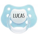 Chupete personalizados con nombre color azul