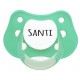 Chupete personalizados con nombre color mint
