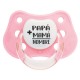 Chupete bebé mamá papá bebé rosa