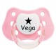 Chupete personalizado con estrellas rosa