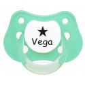 Chupete personalizado con estrellas verde
