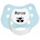 Chupete personalizado mapache tipi con nombre