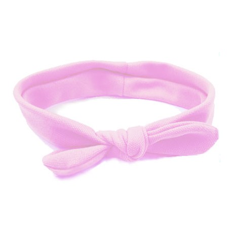 turbante bebé punto rosa