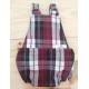 Peto bebé espalda abierta escocés botella