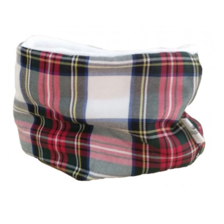 Braga cuello bebé niño niña escoces rojo