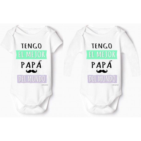 Body bebe PAPA mejor del mundo 
