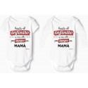 bodies para bebé Hasta el Infinito Mamá