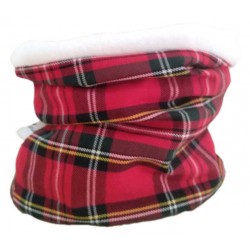 Braga cuello niño niña escoces rojo