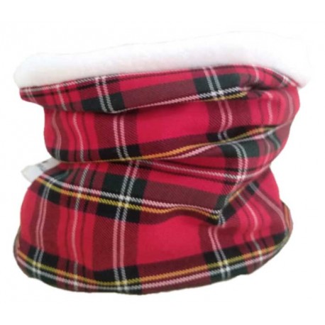 Braga cuello niño niña escoces rojo