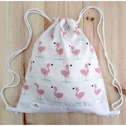 Mochilas infantil o adulto flamencos pineapple