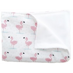 manta para bebé flamencos pineapple