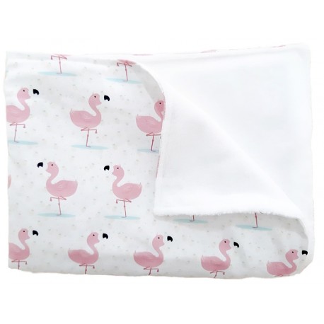 manta para bebé flamencos pineapple