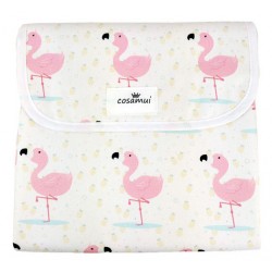 Cambiador plegable de viaje flamencos pineapple