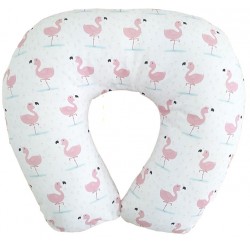 Cojín de lactancia flamencos pineapple