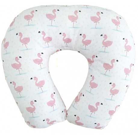 Cojín de lactancia flamencos pineapple