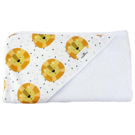 Toalla capa de baño bebé lion king