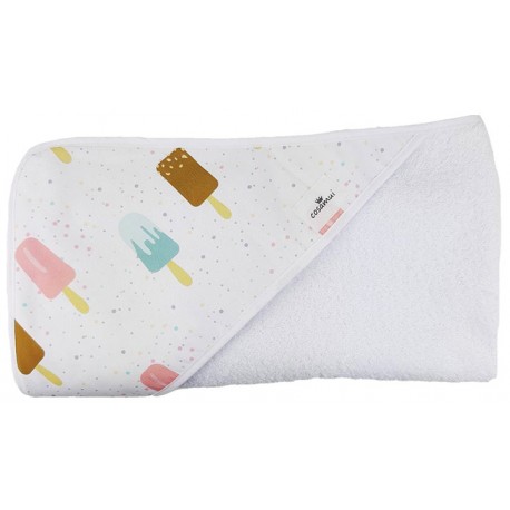Toalla capa de baño bebé icecream