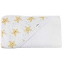 Toalla capa de baño bebé estrellas de mar