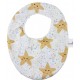 Babero bebe algodón estrellas mar