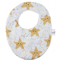 Babero bebe algodón estrellas mar